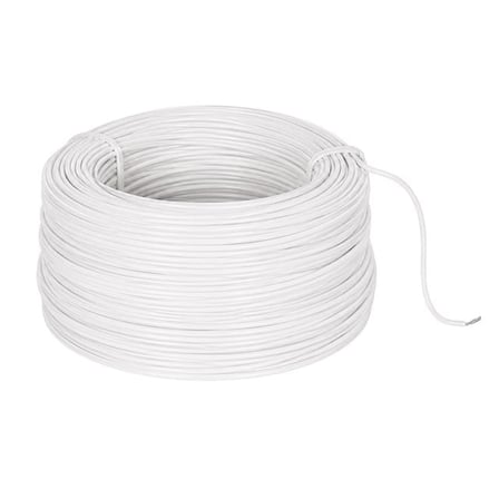 Artar H03V-K 0.22 Mm Bakır Çok Damarlı Devre Montaj Kablosu Beyaz Zil Teli (0.22 Mm² 100 Metre)