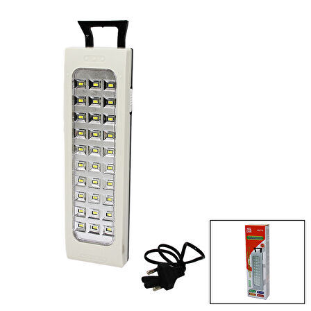 30SMD LED LAMBA IŞILDAK FENER FİŞ ŞARJLI - KULPLU (3877)