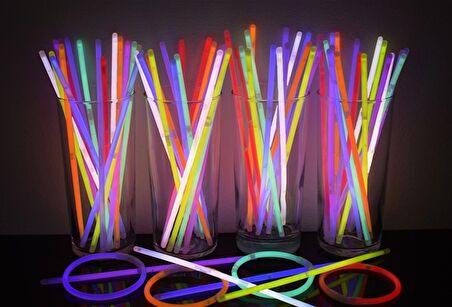 Glow Stick Fosforlu Neon Bileklik 50 Adet (3877)