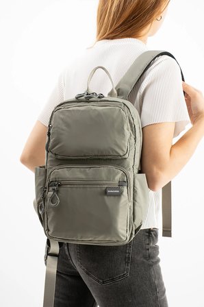 Unisex Suya Dayanıklı Paraşüt Kumaş 5 Bölmeli Laptop Bölmeli Seyahat Ve Okul Çantası sargın