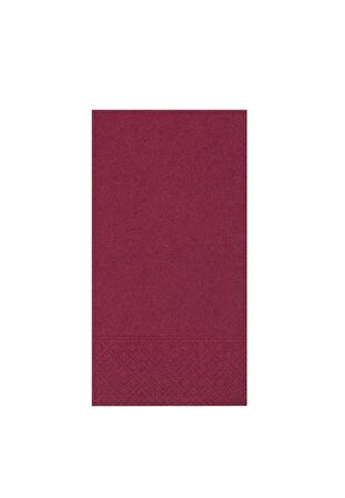 Omnipazar 33x33 cm 1/8 Garson Katlama Servis Peçetesi 100 Ad Bordo