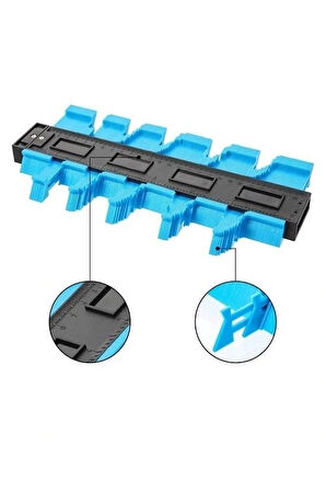 Büyük Boy Kalıp Çıkarma  Kontur Ölçüm Cihazı Ahşap Fayans Şekillendirme Kalıbı 24 Cm