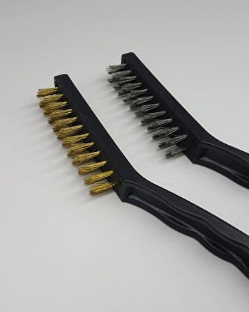 Dev Boy 2li Detay Temizlik Fırça Seti  Araba -mutfak Ocak - Fayans Temizlik Fırça (çelik-bakır)