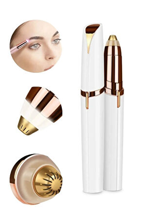 Kalem Tipi Taşınabilir İnce Uçlu Yüz Için Tüy Alıcı Kaş Bıyık Epilasyon Aleti (pil Dahildir)