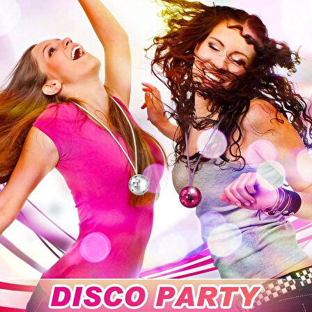 70&#39;ler 80&#39;ler Ve 90&#39;lar Temalı Disko Topu Kolye Seti 6 Adet