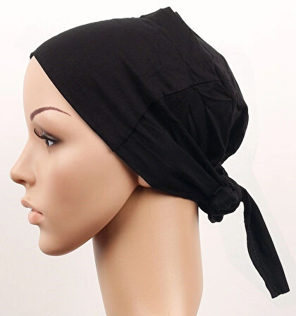 Dikişsiz Bağlamalı Tesettür Bone - Bağlamalı Bandana 5 Adet