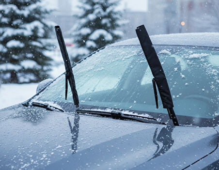 Araba Silecek Koruma Kılıfı - Karlı Ve Buzlu Havaya Dayanıklı, Pratik Tak-çıkar Kullanım