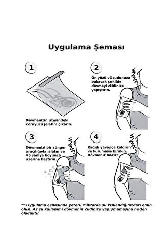 Kartal Geçici Dövme Şablonu - Ff037