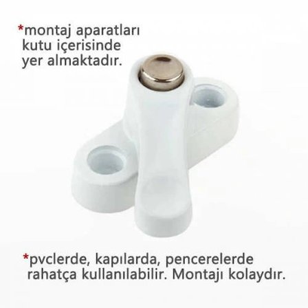 Pvc Kapı Pencere Emniyet Kilidi -  Pimapen Kilidi - Çelik - 6 Adet