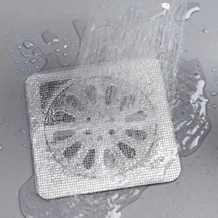 10 Adet Yapışkanlı Banyo Gider Koruyucu Saç Toplayıcı - Gider Böcek Koruyucu Gider Süzgeci