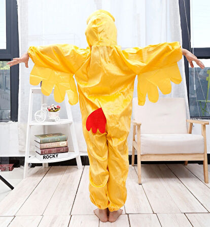 Çocuk Horoz Kostümü - Tavuk Kostümü 2-3 Yaş 80 Cm