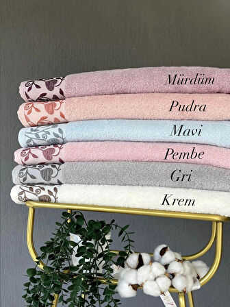 90X150 SARRA HÜRREM BANYO HAVLUSU-MAVİ
