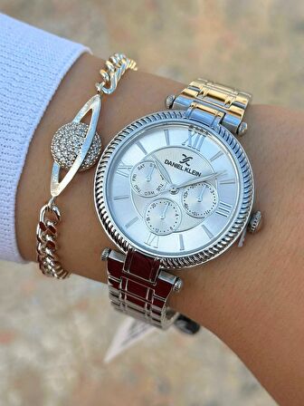 DK.FT.1.135 Daniel Klein Çelik Kordon 30 Mt Suya Dayanıklı Yeni Sezon Şık Tasarım Kadın Kol Saati