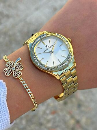 DK.FT.1.355 Daniel Klein Çelik Kordon 30 Mt Suya Dayanıklı Yeni Sezon Şık Tasarım Kadın Kol Saati