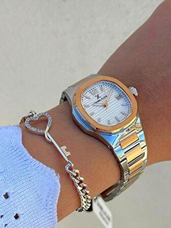 DK.FT.1.377 Daniel Klein Çelik Kordon 30 Mt Suya Dayanıklı Yeni Sezon Şık Tasarım Kadın Kol Saati