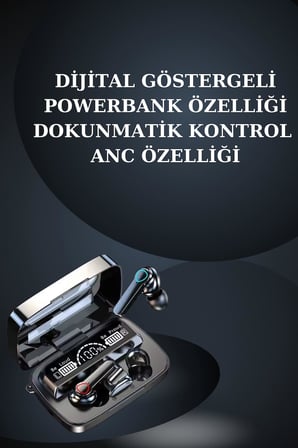 Dijital Göstergeli Powerbank Bluetooth Kulaklık ve Yeni Nesil Amoled Ekran Akıllı Saat - Lisinya