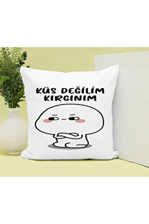 Kırgınım Baskılı Kupa ve Yastık Hediyelik Set Arkadaşa Hediye ,