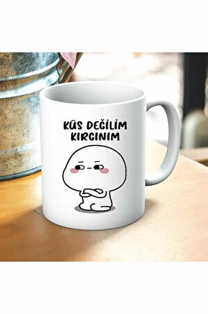 Kırgınım Baskılı Kupa ve Yastık Hediyelik Set Arkadaşa Hediye ,