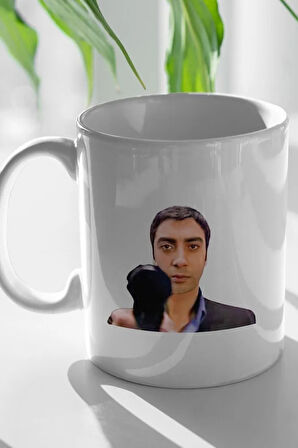 Kurtlar Vadisi Polat Alemdar Baskılı Beyaz Kupa Bardak