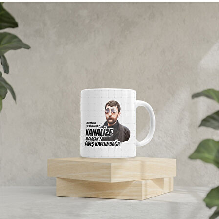 Hediyemi Gebeş Kaplumbağa Baskılı Kupa Bardak