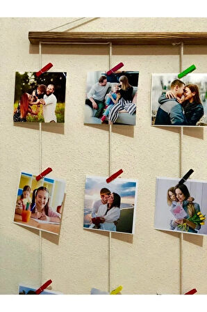 Ahşap Mandallı Anı Çerçevesi