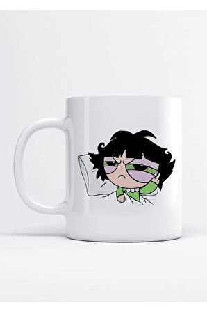 Powerpuff Girls Buttercup Baskı Porselen Kupa Bardak