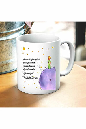 Küçük Prens Baskılı Kupa Hediyelik Set Arkadaşa Hediye