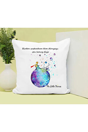 Küçük Prens Baskılı Kupa ve Yastık Hediyelik Set Arkadaşa Hediye