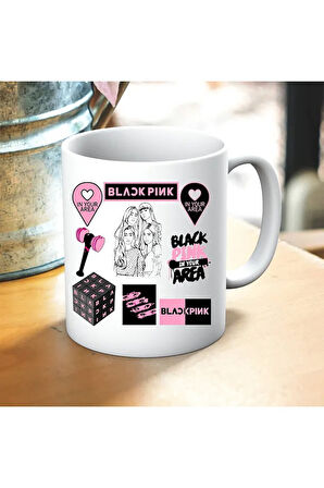 Blackpink Baskılı Kupa ve Yastık Hediyelik Set Arkadaşa Hediye