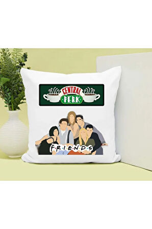 Friends Baskılı Kupa ve Yastık Hediyelik Set Arkadaşa Hediye