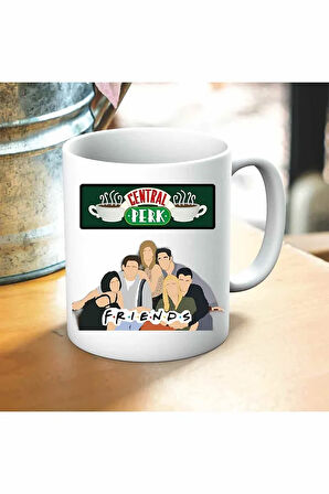Friends Baskılı Kupa ve Yastık Hediyelik Set Arkadaşa Hediye