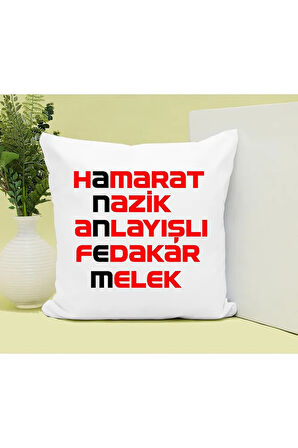 Annem Baskılı Kupa ve Yastık Hediyelik Set Arkadaşa Hediye
