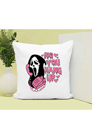 Hang Up Scary Movie Baskılı Kupa ve Yastık Hediyelik Set Arkadaşa Hediye