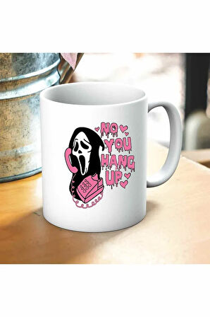 Hang Up Scary Movie Baskılı Kupa ve Yastık Hediyelik Set Arkadaşa Hediye