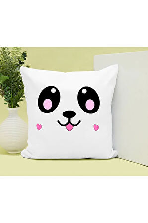 Ponçik Panda Baskılı Kupa ve Yastık Hediyelik Set Arkadaşa Hediye