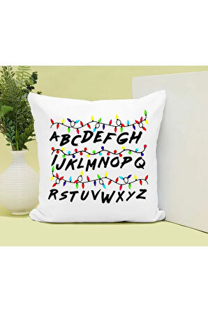 Stranger Things Baskılı Kupa ve Yastık Hediyelik Set Arkadaşa Hediye