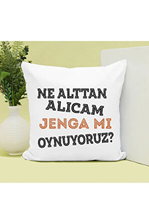 Alttan Almam Baskılı Kupa ve Yastık Hediyelik Set Arkadaşa Hediye