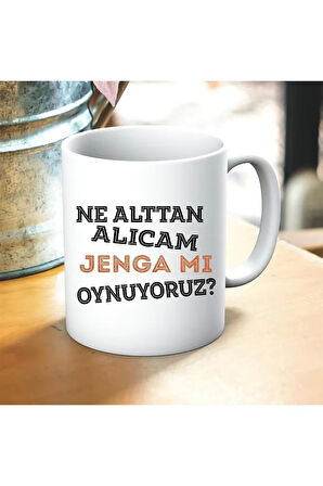 Alttan Almam Baskılı Kupa ve Yastık Hediyelik Set Arkadaşa Hediye