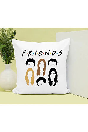 Friends Baskılı Kupa ve Yastık Hediyelik Set Arkadaşa Hediye