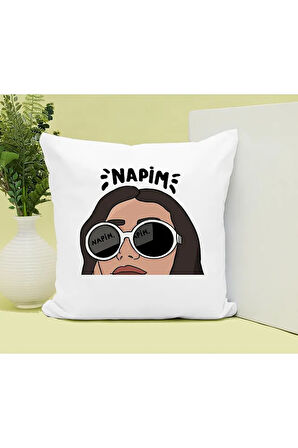 Napim Cool Baskılı Kupa ve Yastık Hediyelik Set Arkadaşa Hediye