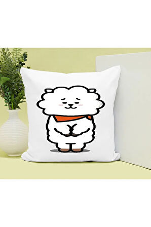 Bts Karakter Baskılı Kupa ve Yastık Hediyelik Set Arkadaşa Hediye