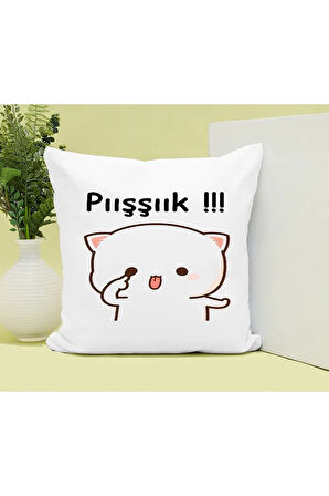 Pışık Baskılı Kupa ve Yastık Hediyelik Set Arkadaşa Hediye