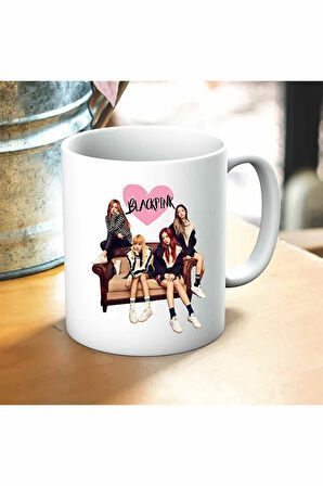 Blackpink Baskılı Kupa ve Yastık Hediyelik Set Arkadaşa Hediye