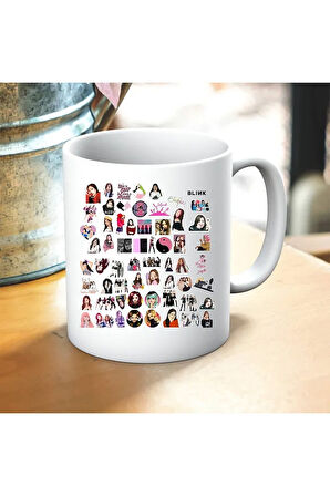 Blackpink Baskılı Kupa ve Yastık Hediyelik Set Arkadaşa Hediye