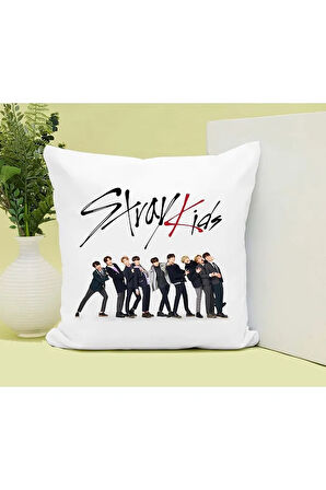 Stray Kids Baskılı Kupa ve Yastık Hediyelik Set Arkadaşa Hediye
