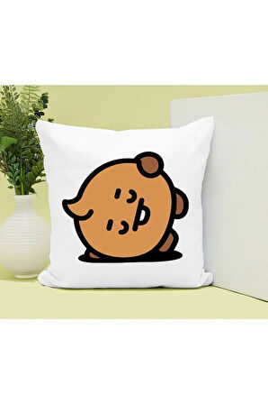 Bts Karakter Baskılı Kupa ve Yastık Hediyelik Set Arkadaşa Hediye