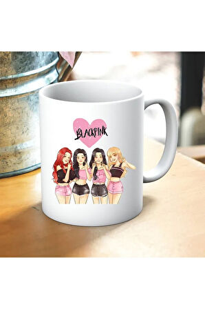 Blackpink Baskılı Kupa ve Yastık Hediyelik Set Arkadaşa Hediye