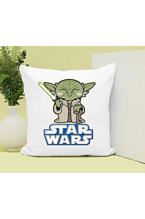 Star Wars Baskılı Kupa ve Yastık Hediyelik Set Arkadaşa Hediye
