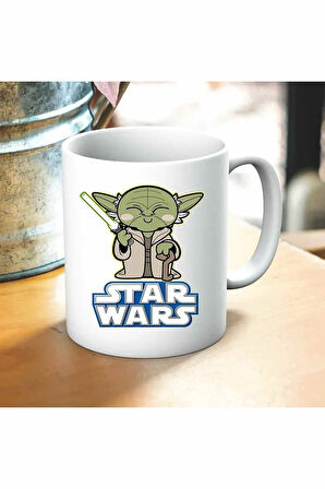 Star Wars Baskılı Kupa ve Yastık Hediyelik Set Arkadaşa Hediye