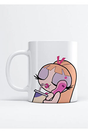 Powerpuff Girls Blossom Porselen Kupa Bardak